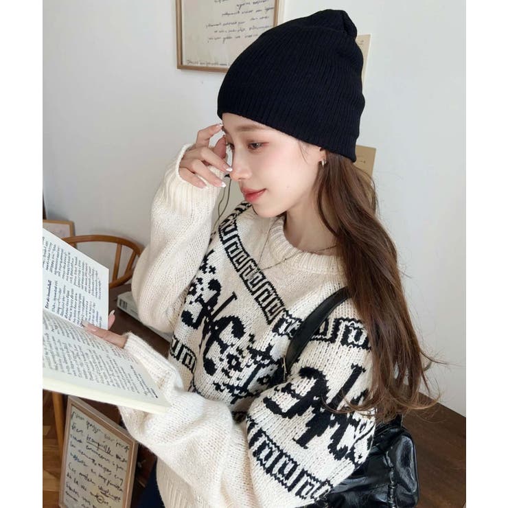 リブ編みニット帽 | moment+ | 詳細画像25 