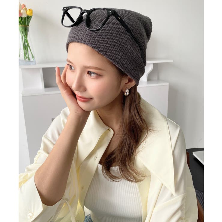 リブ編みニット帽 | moment+ | 詳細画像42 