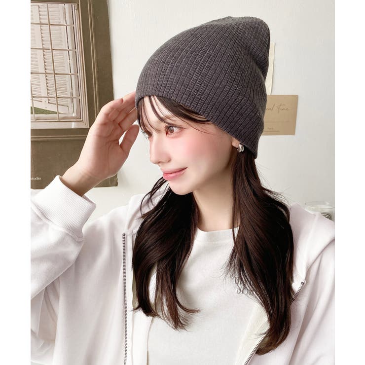 リブ編みニット帽 | moment+ | 詳細画像47 