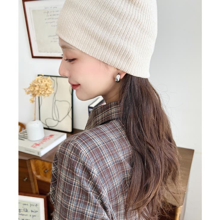 リブ編みニット帽 | moment+ | 詳細画像5 