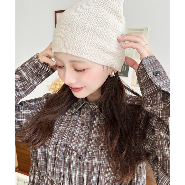 リブ編みニット帽 | moment+ | 詳細画像6 