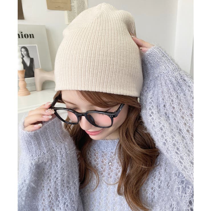 リブ編みニット帽 | moment+ | 詳細画像7 