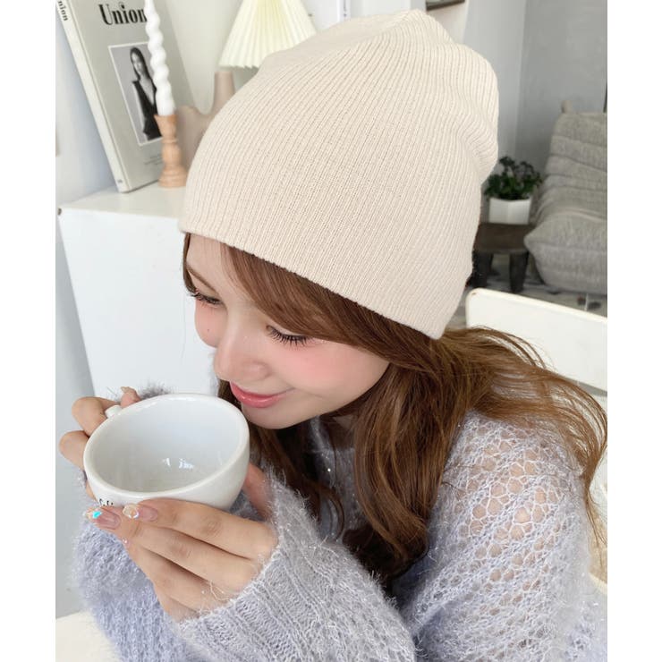 リブ編みニット帽 | moment+ | 詳細画像8 