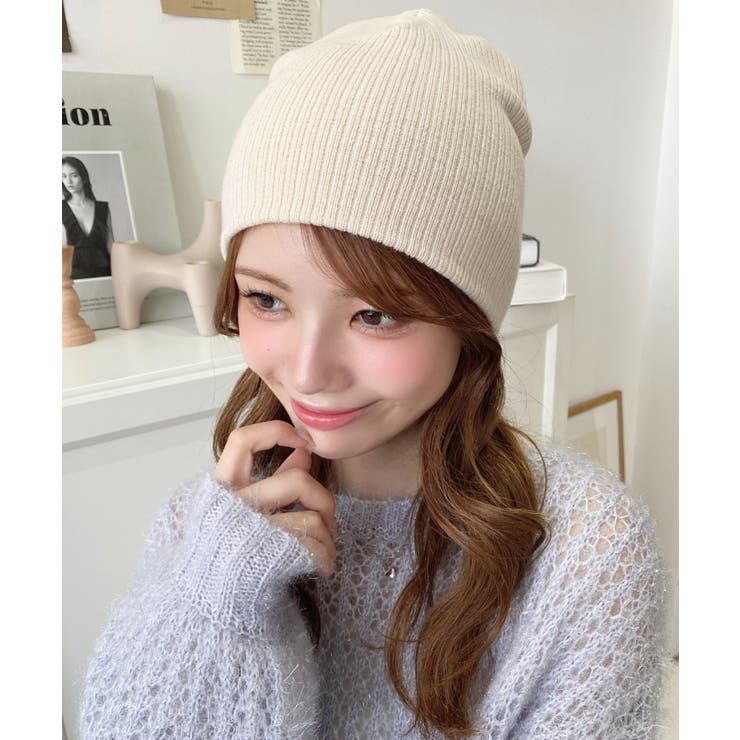 リブ編みニット帽 | moment+ | 詳細画像9 