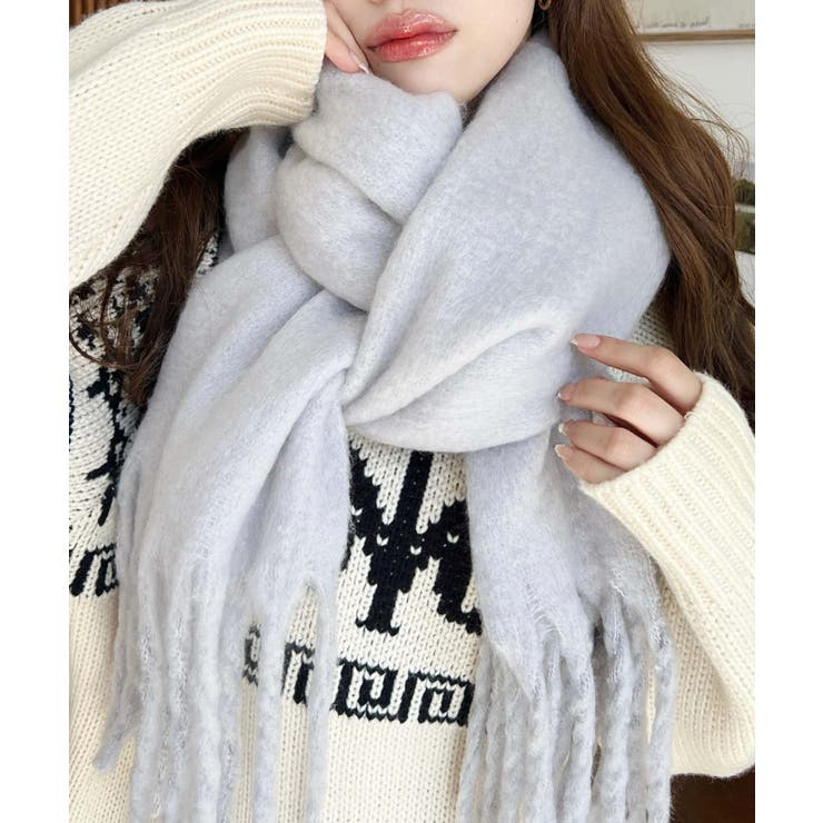 34色展開ボリュームフリンジマフラー | moment+ | 詳細画像11 