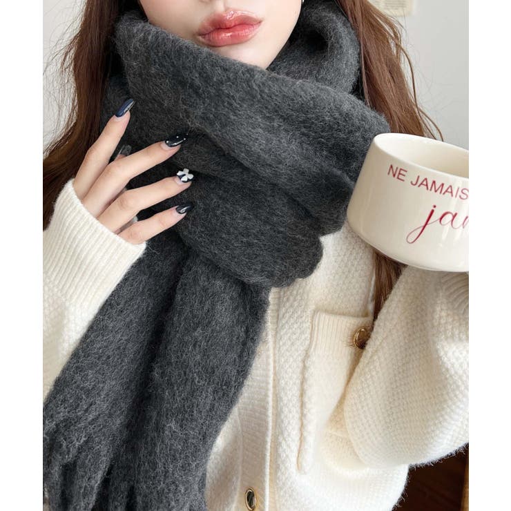 34色展開ボリュームフリンジマフラー | moment+ | 詳細画像13 