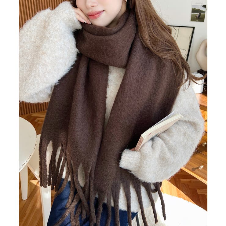 34色展開ボリュームフリンジマフラー | moment+ | 詳細画像16 