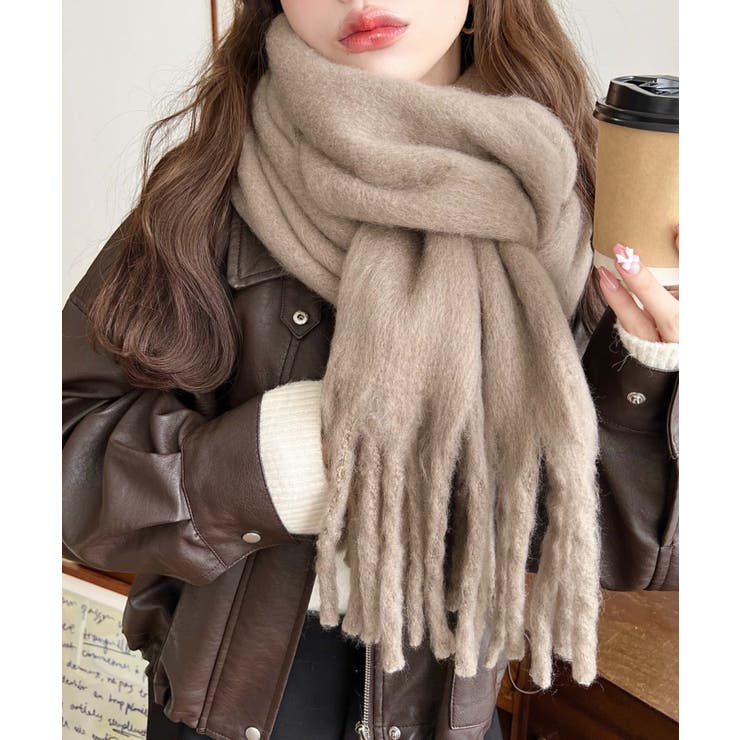 34色展開ボリュームフリンジマフラー | moment+ | 詳細画像18 