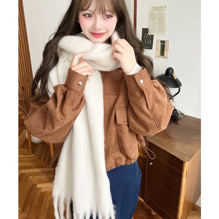 34色展開ボリュームフリンジマフラー | moment+ | 詳細画像3 