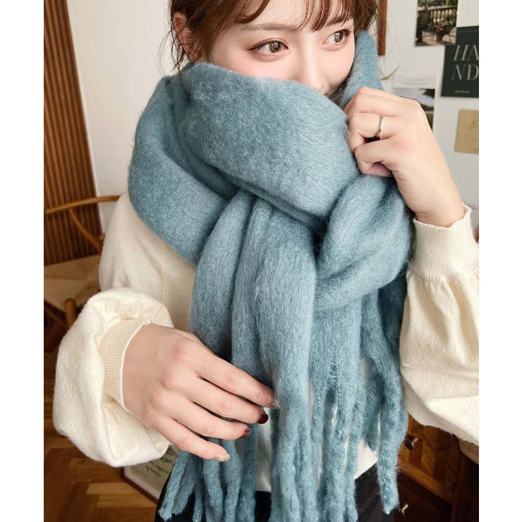 34色展開ボリュームフリンジマフラー | moment+ | 詳細画像32 