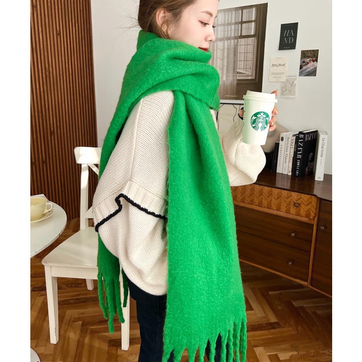 34色展開ボリュームフリンジマフラー | moment+ | 詳細画像36 