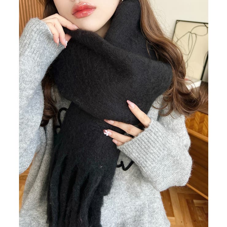 34色展開ボリュームフリンジマフラー | moment+ | 詳細画像5 