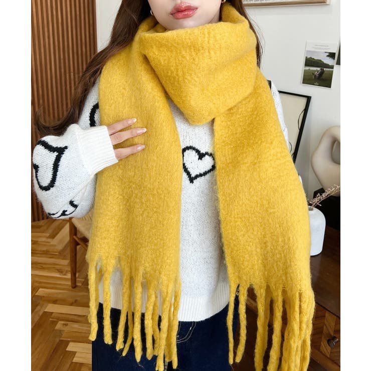 34色展開ボリュームフリンジマフラー | moment+ | 詳細画像56 