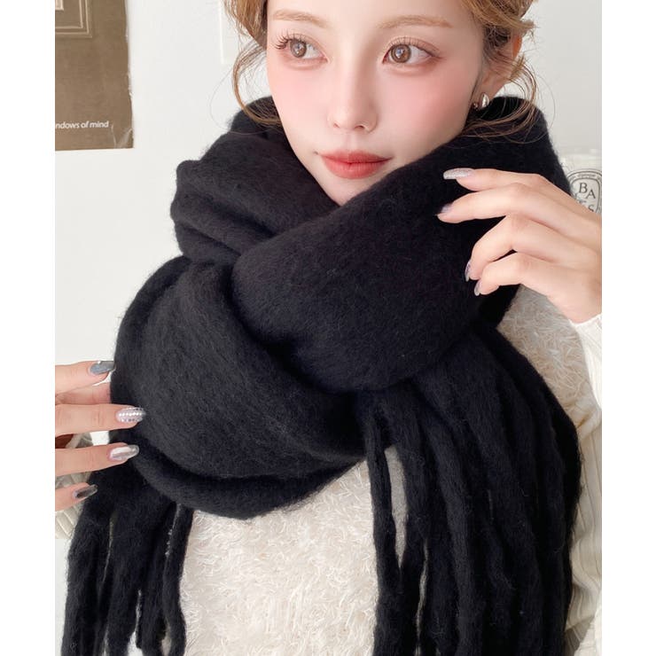 34色展開ボリュームフリンジマフラー | moment+ | 詳細画像6 