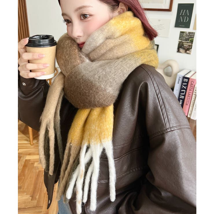 34色展開ボリュームフリンジマフラー | moment+ | 詳細画像61 