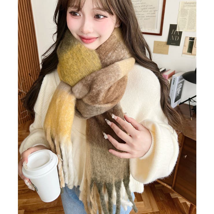 34色展開ボリュームフリンジマフラー | moment+ | 詳細画像62 