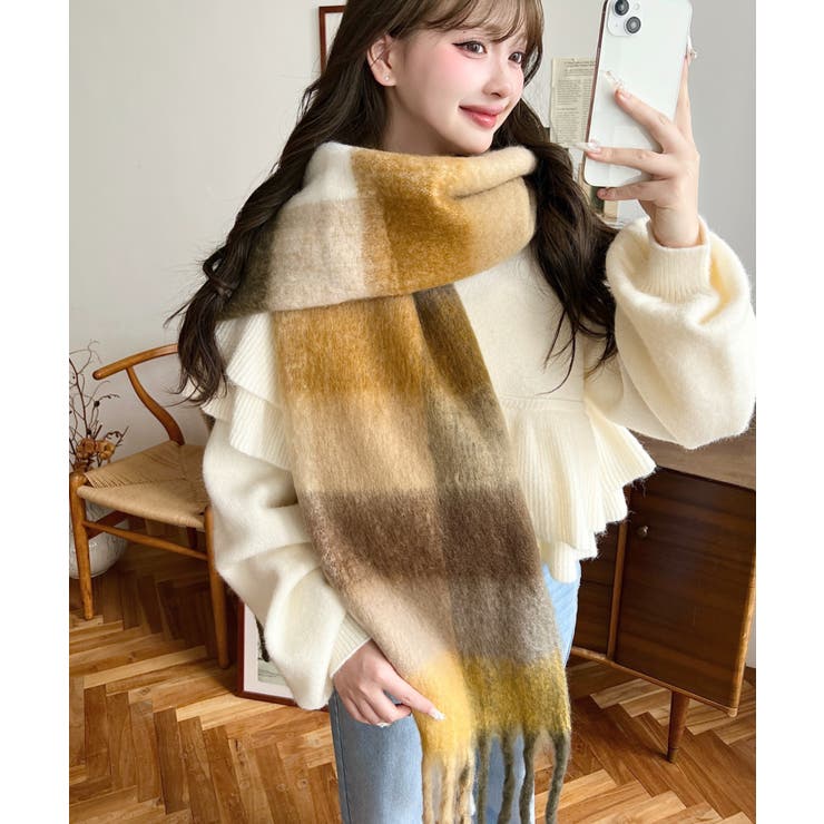 34色展開ボリュームフリンジマフラー | moment+ | 詳細画像63 