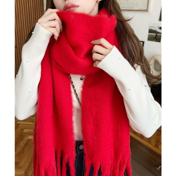 34色展開ボリュームフリンジマフラー | moment+ | 詳細画像78 