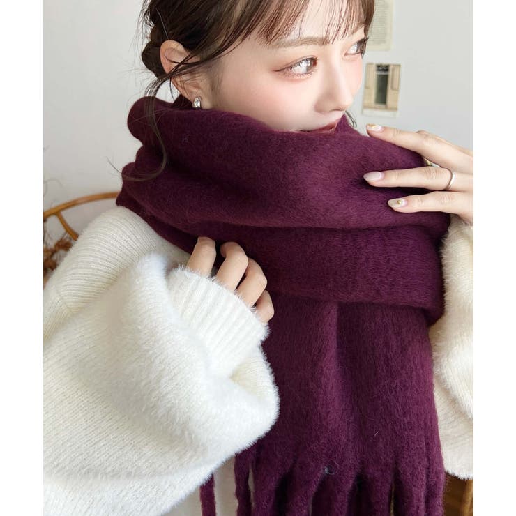 34色展開ボリュームフリンジマフラー | moment+ | 詳細画像80 