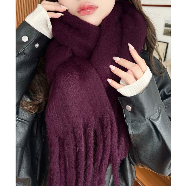 34色展開ボリュームフリンジマフラー | moment+ | 詳細画像81 