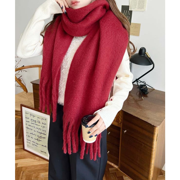 34色展開ボリュームフリンジマフラー | moment+ | 詳細画像82 