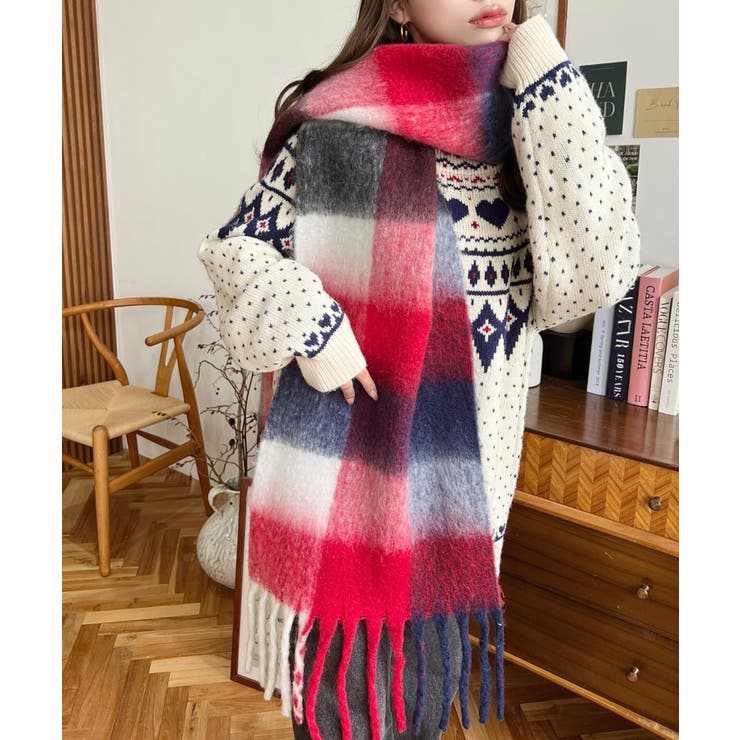 34色展開ボリュームフリンジマフラー | moment+ | 詳細画像85 