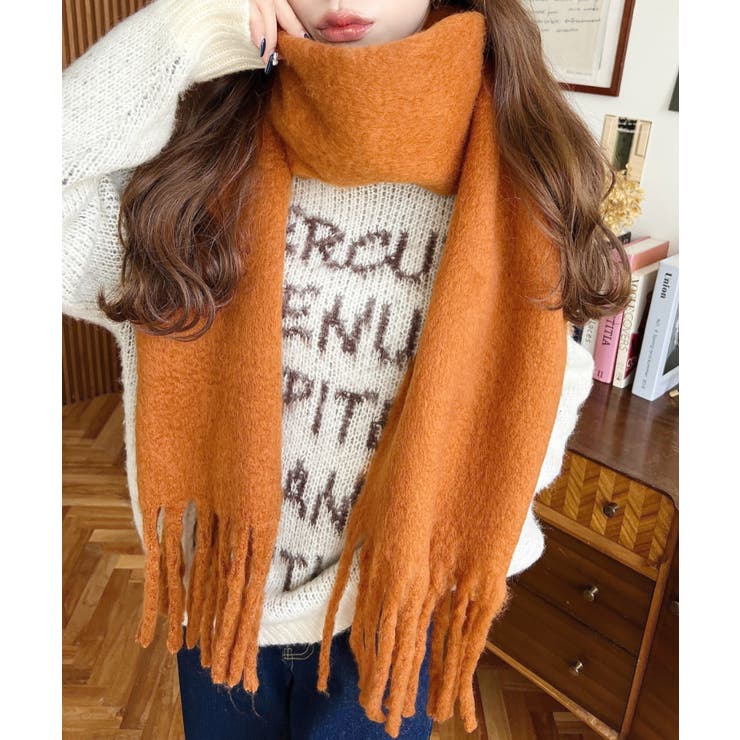 34色展開ボリュームフリンジマフラー | moment+ | 詳細画像87 