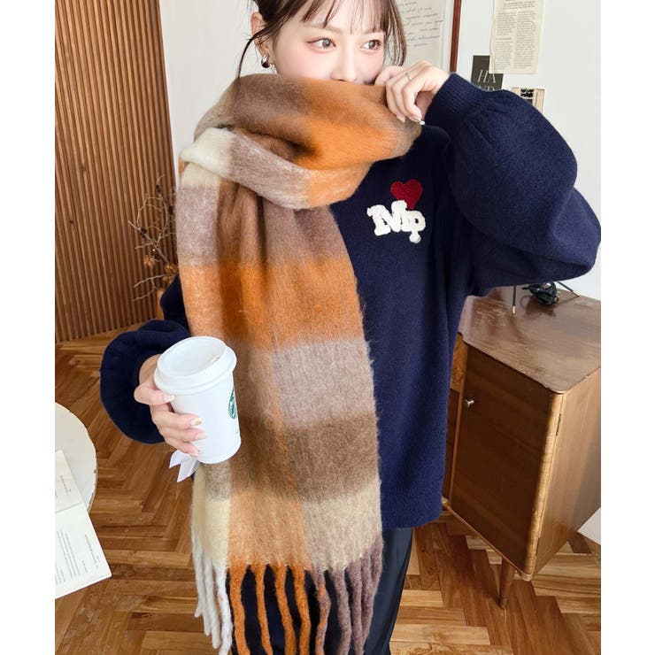 34色展開ボリュームフリンジマフラー | moment+ | 詳細画像92 