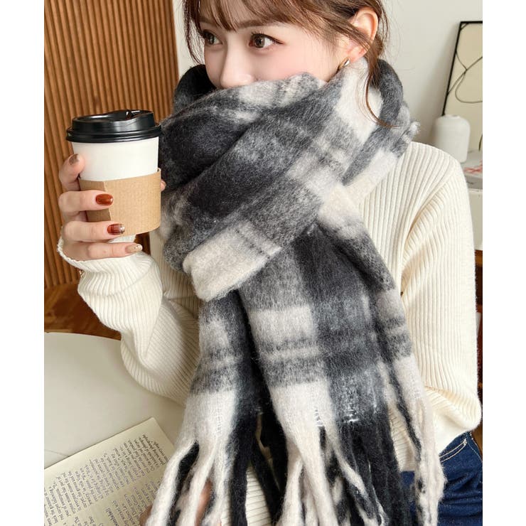 34色展開ボリュームフリンジマフラー | moment+ | 詳細画像93 