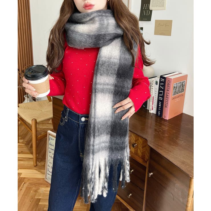 34色展開ボリュームフリンジマフラー | moment+ | 詳細画像96 