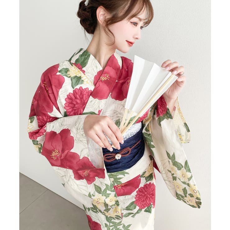 ＼豊富な13種類展開♪／浴衣3点セット（ゆかた＋帯2本） | moment+ | 詳細画像40 