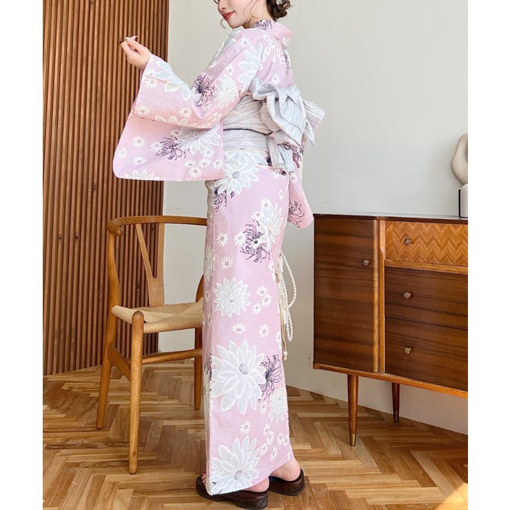 浴衣3点セット（ゆかた・帯2本）、その他3のみ2点セット[品番