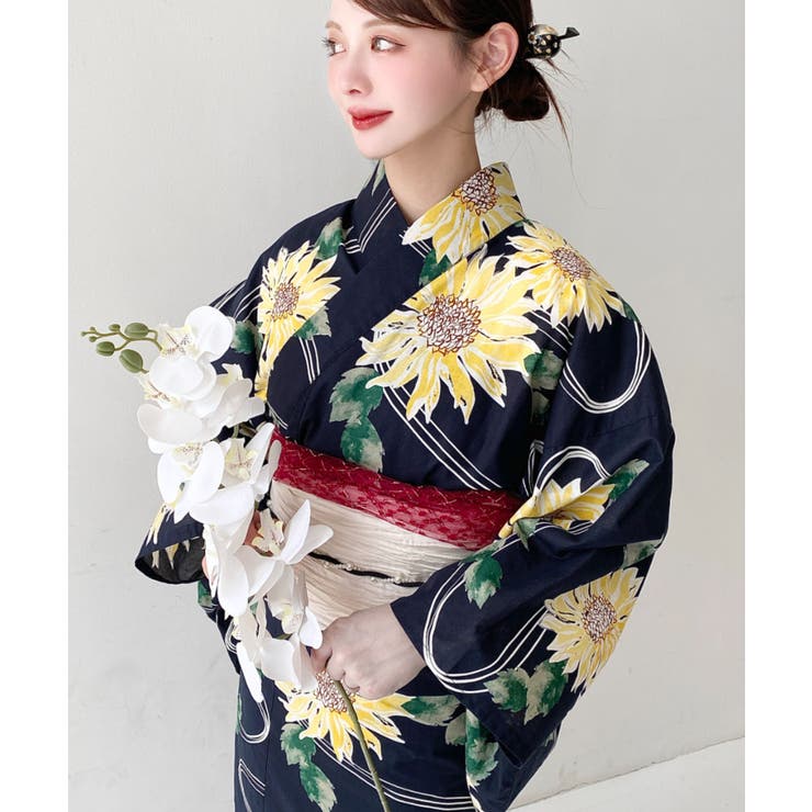 浴衣3点セット（ゆかた・帯2本）、その他3のみ2点セット[品番