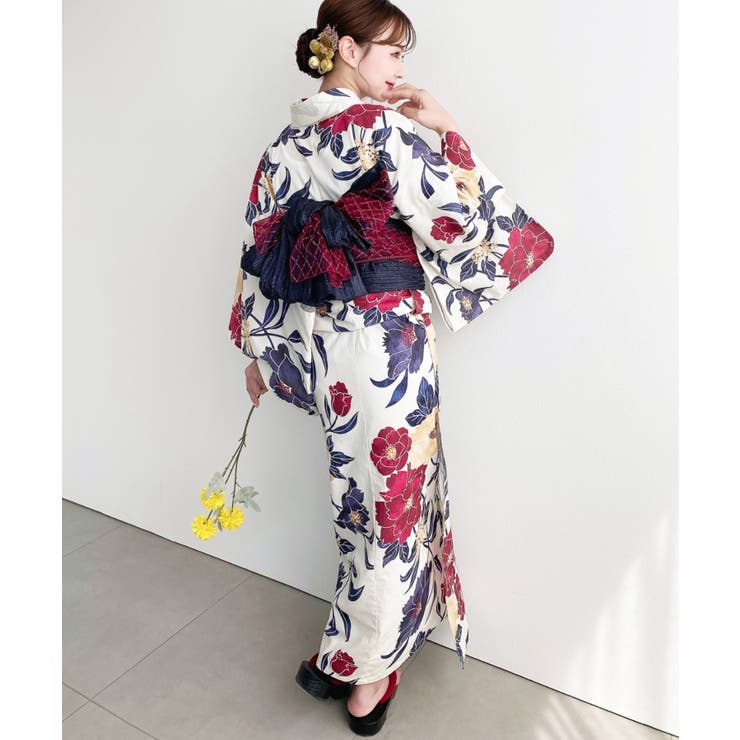 ＼豊富な13種類展開♪／浴衣3点セット（ゆかた＋帯2本） | moment+ | 詳細画像54 