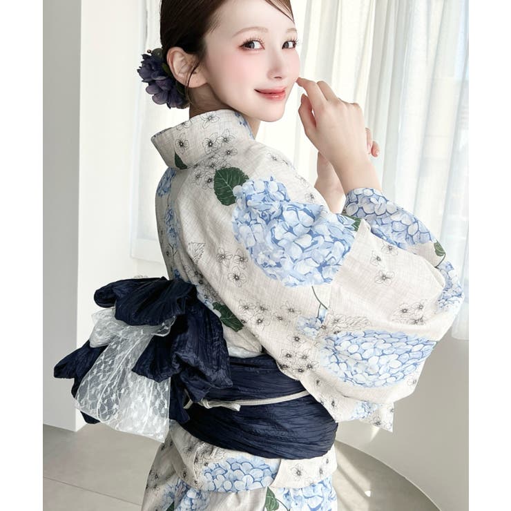 ＼豊富な13種類展開♪／浴衣3点セット（ゆかた＋帯2本） | moment+ | 詳細画像63 