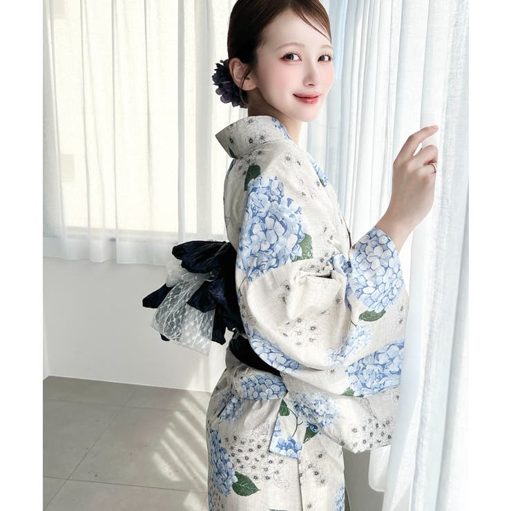 ＼豊富な13種類展開♪／浴衣3点セット（ゆかた＋帯2本） | moment+ | 詳細画像65 