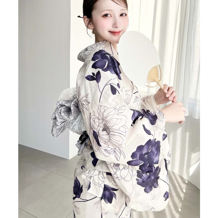 ＼豊富な13種類展開♪／浴衣3点セット（ゆかた＋帯2本） | moment+ | 詳細画像73 