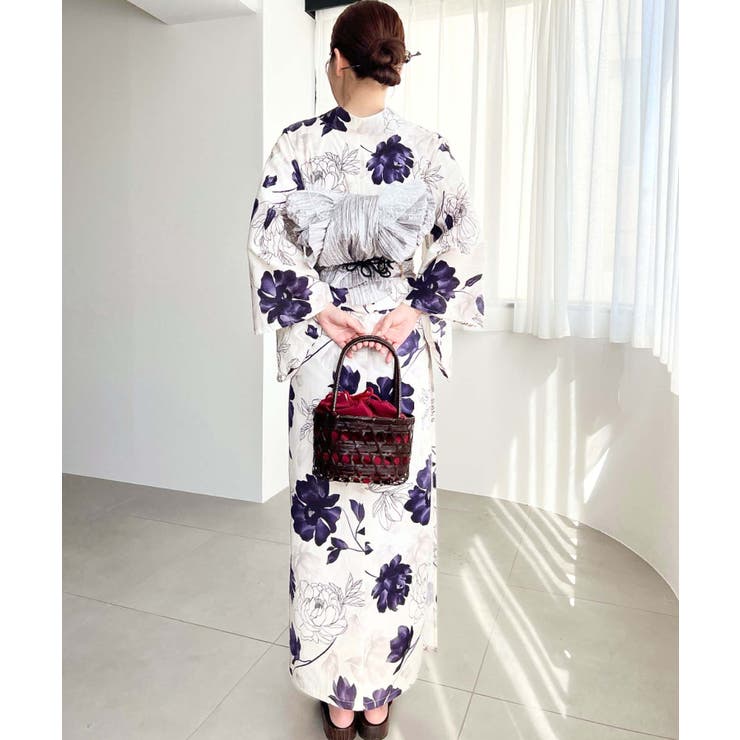 ＼豊富な13種類展開♪／浴衣3点セット（ゆかた＋帯2本） | moment+ | 詳細画像76 
