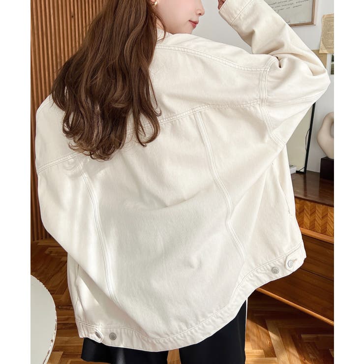 オーバーサイズデニムジャケット ビッグGジャン ヘビーウェイトデニム＆ヘビーツイ… | moment+ | 詳細画像10 