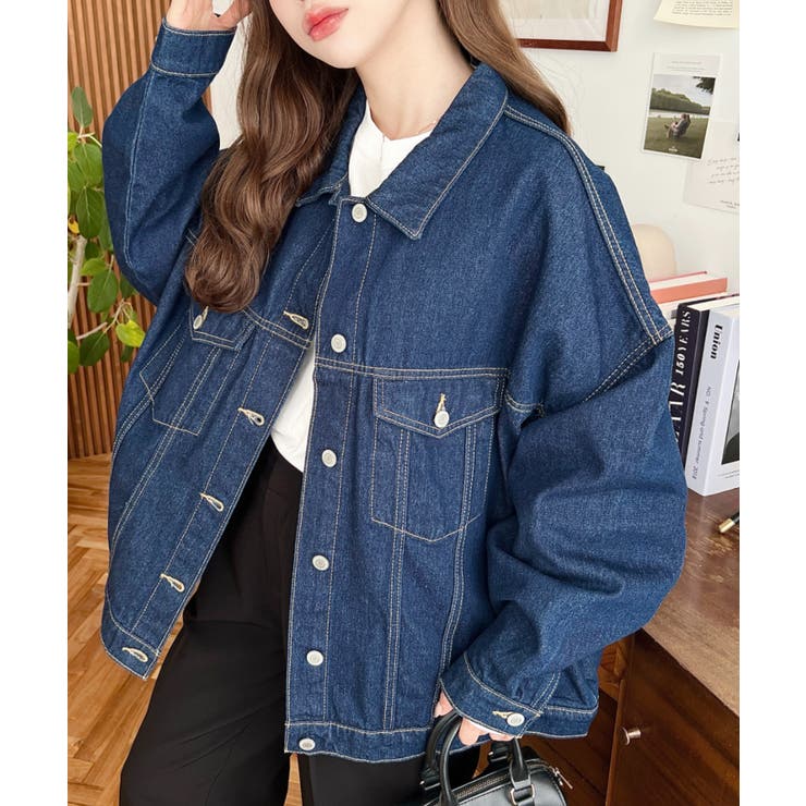 オーバーサイズデニムジャケット ビッグGジャン ヘビーウェイトデニム＆ヘビーツイ… | moment+ | 詳細画像16 