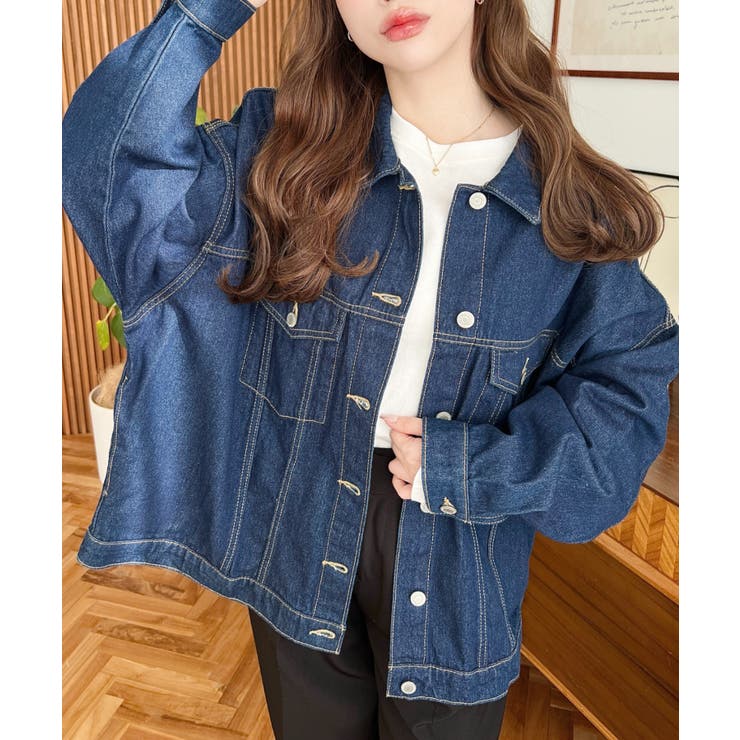 オーバーサイズデニムジャケット ビッグGジャン ヘビーウェイトデニム＆ヘビーツイ… | moment+ | 詳細画像17 