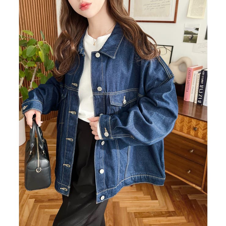 オーバーサイズデニムジャケット ビッグGジャン ヘビーウェイトデニム＆ヘビーツイ… | moment+ | 詳細画像18 