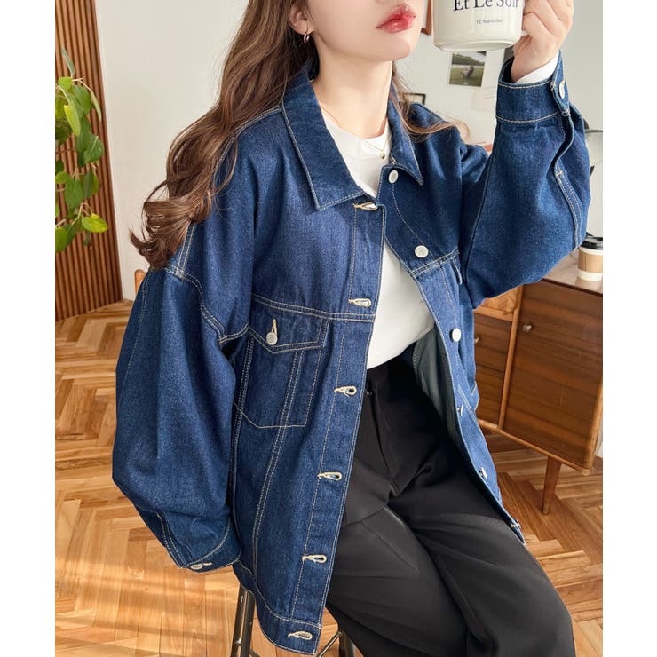 オーバーサイズデニムジャケット ビッグGジャン ヘビーウェイトデニム＆ヘビーツイ… | moment+ | 詳細画像20 