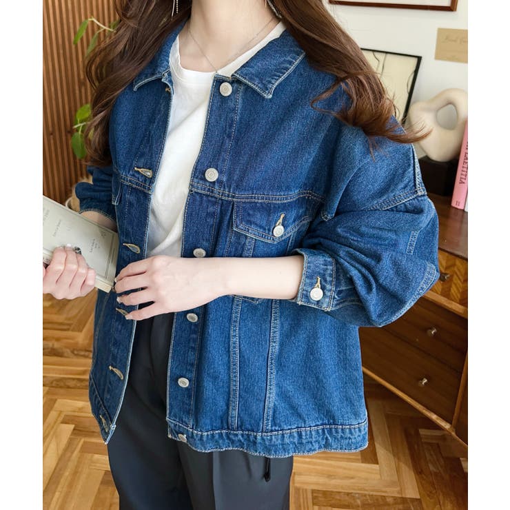 オーバーサイズデニムジャケット ビッグGジャン ヘビーウェイトデニム＆ヘビーツイ… | moment+ | 詳細画像45 