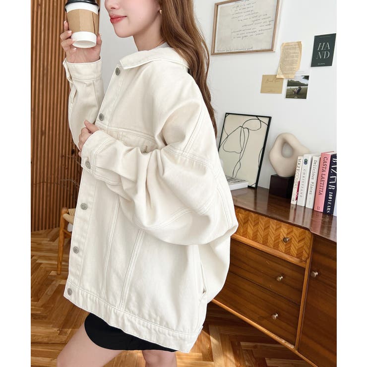 オーバーサイズデニムジャケット ビッグGジャン ヘビーウェイトデニム＆ヘビーツイ… | moment+ | 詳細画像8 