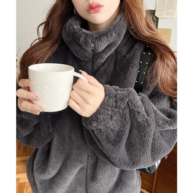 maison raview BIGシルエットブルゾン チャコールグレー ビッグ