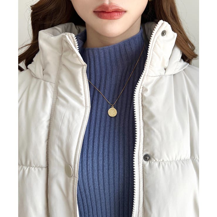 エコダウンフードブルゾン | moment+ | 詳細画像11 