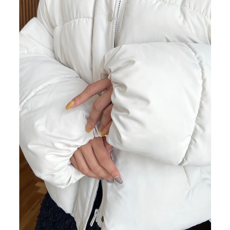 エコダウンフードブルゾン | moment+ | 詳細画像13 