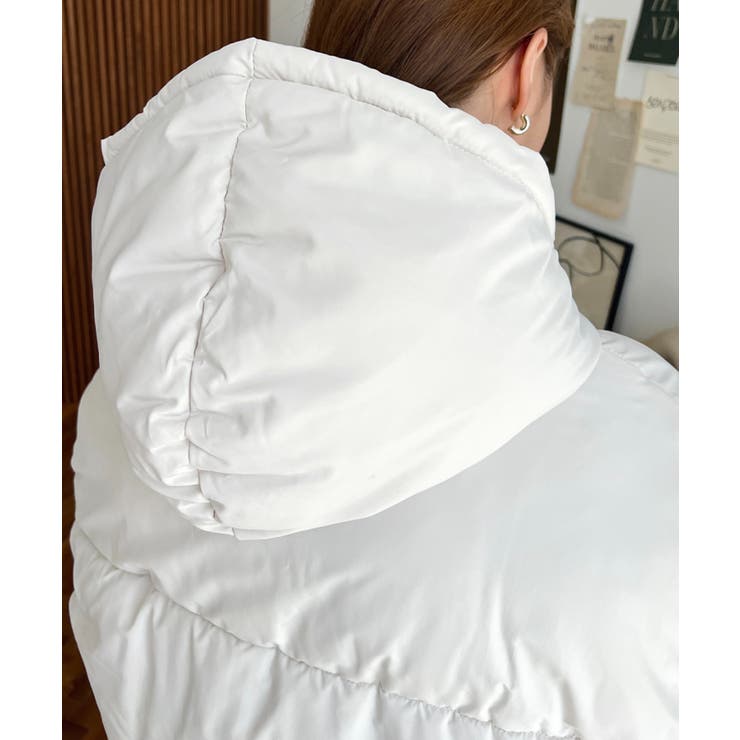 エコダウンフードブルゾン | moment+ | 詳細画像16 