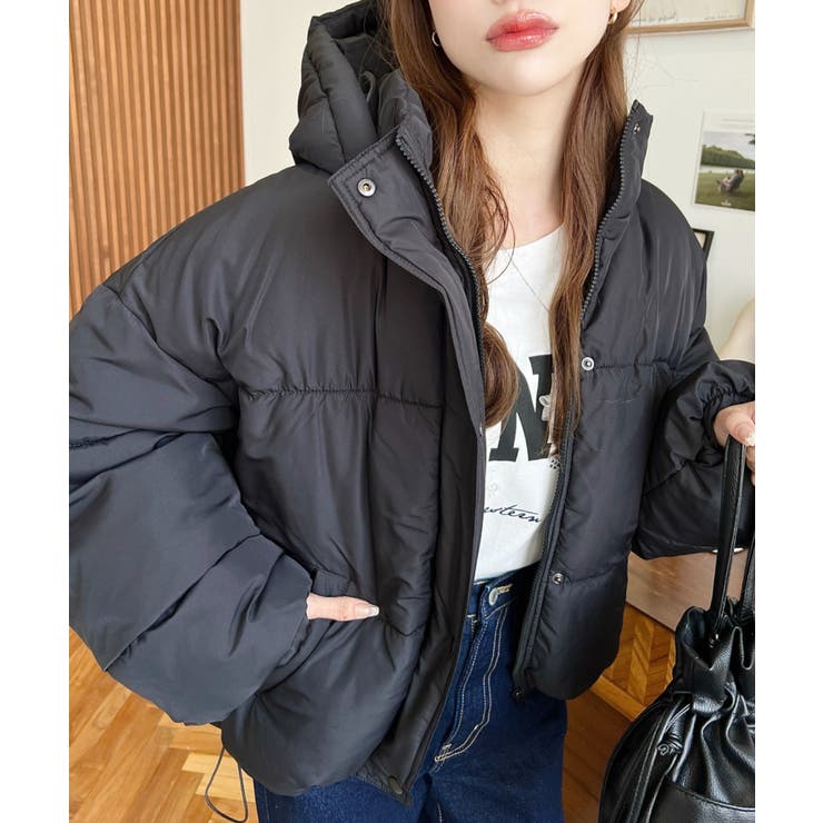 エコダウンフードブルゾン | moment+ | 詳細画像17 